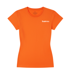 Camiseta Básica Naranja Mujer